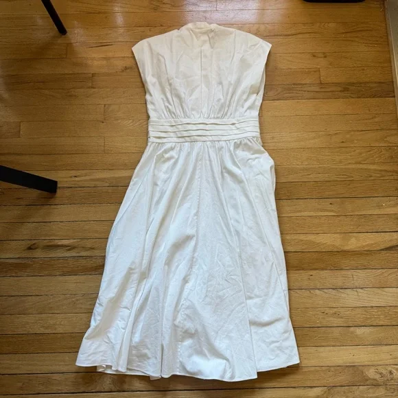 Kobi Halperin White Tie Waist Midi Dress - Picture 12 of 14
